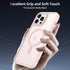 Anuck iPhone 13 Pro Max Case - Slim Fit Magnetic Phone Case, Soft TPU Bumper, Hard Matte Back, Shockproof - Pink