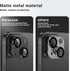 Korecase Metal Tempered Glass Camera Lens Protector for iPhone 14/14 Plus - Black, Rear Case Friendly Cover Film