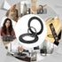 HISSIMO 2-Way 17-12 Dual-Sided Magnetic Phone Mount for MagSafe, Ultra-Slim Metal Ring Holder Grip with Kickstand