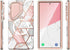 i-Blason Cosmo Case for Samsung Galaxy S24 Ultra - Slim Marble Design, Built-in Screen Protector, Kickstand, S Pen &