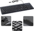 Retail Digitals Wired USB Keyboard | Full-Sized | Ergonomic | Soft Typing | QWERTY