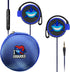 Earbuds Set with Case for Kids, Wired Over-Ear 3.5mm Headphones for Phone and PC, Comfortable Earphones with Hook
