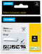 Industrial Vinyl Labels, 1", Black Print on White Tape by DYMO Rhino