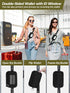 Tiostep Clip and Go Strap for Phone with Wallet Crossbody Phone Lanyard Adjustable and Detachable RFID Wristlet Wallet