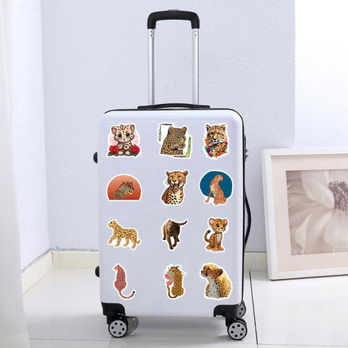 160 Pcs Cheetah Print Stickers, Vinyl Waterproof Graphic Decals for Phone, Skateboard, Laptop
