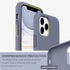 SURPHY iPhone 11 Pro Case, Thickened Liquid Silicone, 5.8 inches, with Microfiber Lining, Lavender Gray