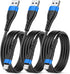 OIITH MFi Certified iPhone Charger Cable 3 Pack 3 Ft, Fast 2.4A Lightning Charging Cord for iPhone 12/11/XS/Max/XR