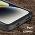 OtterBox 14 13 Commuter iPhone & iPhone Series Case - BLACK , Slim & Tough, Pocket-Friendly, with Port Protection