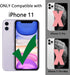TENOC Phone Case for iPhone 11, Black Anti-Fingerprint Protective Bumper Matte Cover for 6.1 Inch
