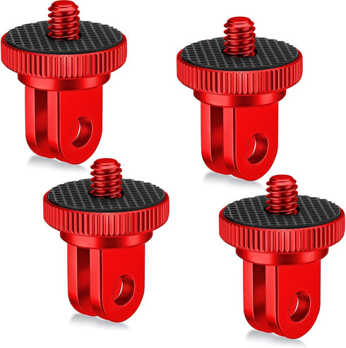 Frienda 4 Pieces Aluminum Camera Tripod Mount Adapter 1/4-20 Conversion Adapter for Tripod