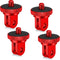 Frienda 4 Pieces Aluminum Camera Tripod Mount Adapter 1/4-20 Conversion Adapter for Tripod
