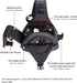 S-ZONE Canvas Camera Sling Bag, Anti-theft Backpack Shoulder Crossbody Case with Tripod Holder for DSLR