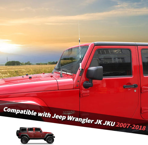 A Pillar CB Antenna Mounting Bracket for Jeep Wrangler JK JKU 2007-2018, Driver's Side
