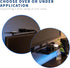 VIVO 13 inch Over Under VESA Monitor Shelf Mount, Fits VESA 75mm, 100mm, 200mm, Holds Media Devices, Speakers, and