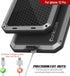 Punkcase Heavy Duty Metal Case for iPhone 12 Pro, Military Grade Armor Cover, Shock Proof Aluminum & TPU Design (Silver)