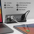 Nightstand Edge Mount Power Strip with USB-C Ports, 3 AC Outlets & 4 Fast Charging USB Ports for Home Office