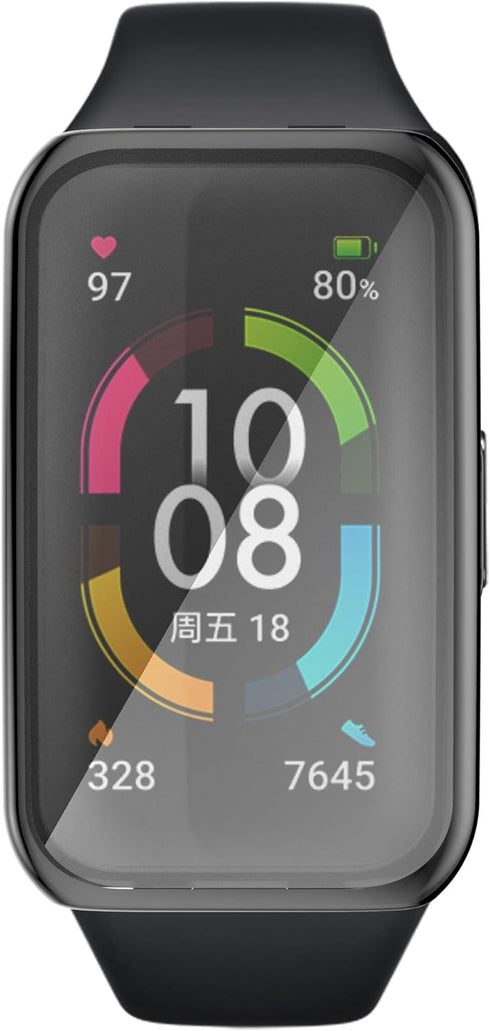 Screen Protector Case for Huawei Honor Band 6, Ultra-Thin Soft TPU Plated Bumper Case, Full Cover Protective Shell