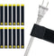 Selfie Straps by Wrap-It Storage, 6-inch Black Elastic Hook and Loop Cord Organizer Wraps, 12-Pack