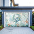 GNAKT AREWG Garage Door Banner Cover 13x6ft Coastal Crabs Starfish Waterweed Garage Door Decoratons