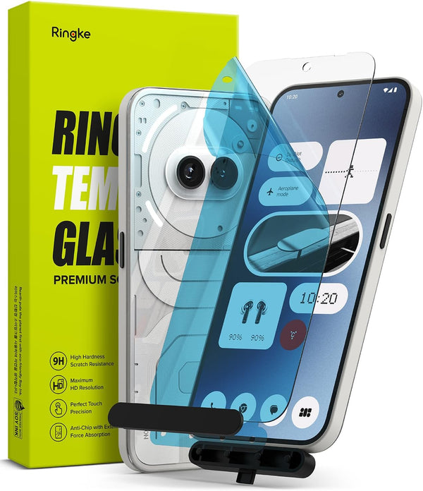 Ringke Glass Tempered Screen Protector for Nothing Phone 2a - Shatterproof, Easy Install, 2 Pack with Tool.