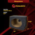 QPower Angled Style 6 x 9 Inch Car Audio Speaker Box Enclosures, 2 Boxes