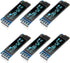 JUZITAO 6PCS I2C Display Module 0.91 Inch I2C OLED Display Module Blue I2C