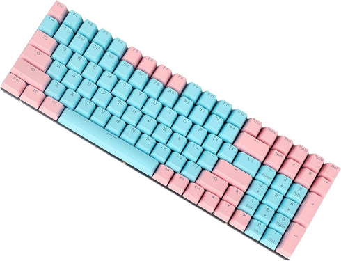 Carbon Miami PBT Doubleshot Shine Through ANSI Backlit Keycaps for MX Mechanical Keyboard Melody 96 KBD75 68 61 87 104