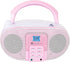 SingingWood GC01 Macarons Series Portable CD Player Boombox - Kids CD Player with AM FM Stereo Radio, Rose