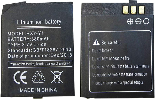 RYX-Y1 Smart Watch Battery 380mAh for Y1 Smart Watch Phone, Long Standby Battery