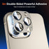 2 Pack Titanium Alloy Glass Camera Lens Protector for iPhone 15 Pro Max/iPhone 15 Pro, Anti-drop, Case Friendly