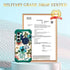 Hocase for Galaxy S24 Case, Shockproof Heavy Duty Protection Hybrid Case for Samsung Galaxy S24 5G - Teal Flowers
