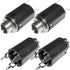 CESS 6.35mm 1/4 Inch Female Stereo TRS Audio Socket Jack Connector Panel/Chassis Mount - 4 PACK