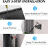Auoace 12-55 inch 99 lbs, No Stud TV Wall Mount, Drywall Studless TV Hanger No Damage, No Drill, Non Screws, Dry Wall