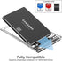 SABRENT 2.5 Inch SATA to USB 3.0 Tool Free Clear External Hard Drive Enclosure, Optimized for SSD