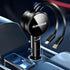 Retractable Car Charger for iPhone and Android, Fast Charging with Retractable Cords (2.6Ft), USB-C Ports, Compatible