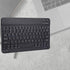 Cyrillic Keyboard for Tablet, Black Russian 10.1 Slim Ultra Wide 80-Key Bluetooth 3.0 for iOS and Windows