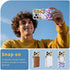 Zeggi 15 15 6.1'' for iPhone Case(Compatible with Magsafe),Gradient Butterfly Transparent Magnetic Anti-Fall White