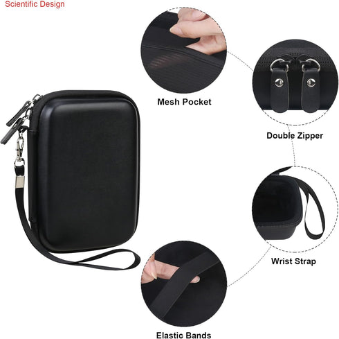 Camera Carrying Case Compatible with Fujifilm Instax Mini EVO Instant Camera, Lens Cover Photo Printer Travel Storage