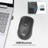Rii RK209 2.4G 5000 Wireless Keyboard and Mouse, Full-Sized Quiet Wireless Ergonomic Keyboard,Quiet Typing
