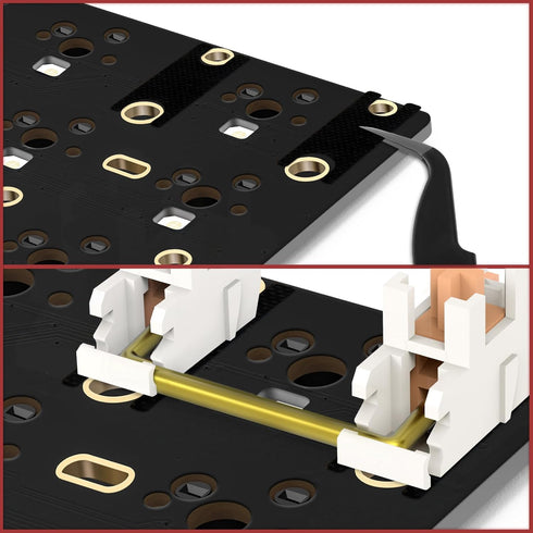YIMAGUJRX Keyboard Stabilizer Films, 20 Pcs Teflon Pads for Custom Gaming Keyboards