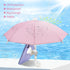 Phone Umbrella for Sun Shade, Suction Cup Stand, Outdoor Anti-Glare Cell Phone Holder, Car Navigation Umbrella (Pink)