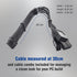 Premium Sleeved 12VHPWR PCI-e 5.0 16Pin to Triple 8-Pin GPU Power Extension Cable (F04-303BK)