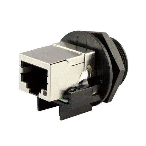 ASI ASICPICRJ45S RJ45 Panel Mount, Waterproof Connector, Shielded, Front Mount Female, IP67, NEMA 6P, Cap Sold