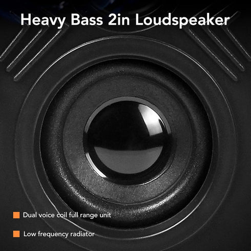 USB Wired Speakers, HiFi Clear Sound Quality Deep Bass Computer Speakers, Wooden Color for TVs and Laptops