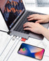 USB C Hub for MacBook Pro, 7 in 2 Multiport Adapter with 4K HDMI, Thunderbolt PD, USB 3.0, SD/TF Reader