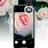 OUNONA 2 Sets 3-in-1 Clip-on Smartphone Camera Lens Kit with Fisheye Wide Angle and Macro Lens Silver Multifunctional