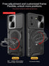 Case Compatible with Tecon Pova 5, Slide Camera Lens Cover Case, Black