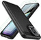 Moto G-5G 2024 Case with 2pcs Screen Protector, Shock-Absorption Flexible TPU Rubber Protective Cover (Black)