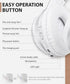 rockpapa E8 Over The Ear Bluetooth Headphones with Microphone for Kids, Foldable Wired/Wireless Headphones, Include