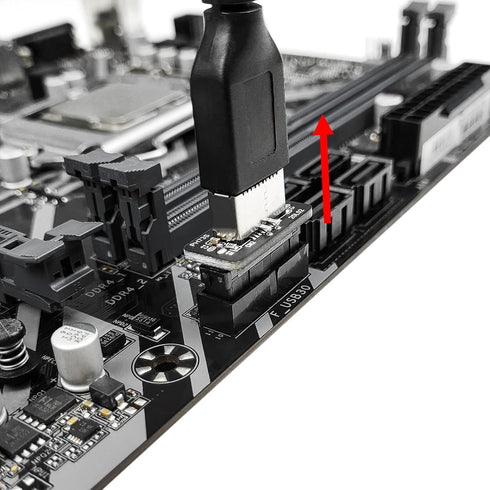 USB Front Panel Adapter, JoyReken Vertical USB C Header Adapter for Type C Motherboard